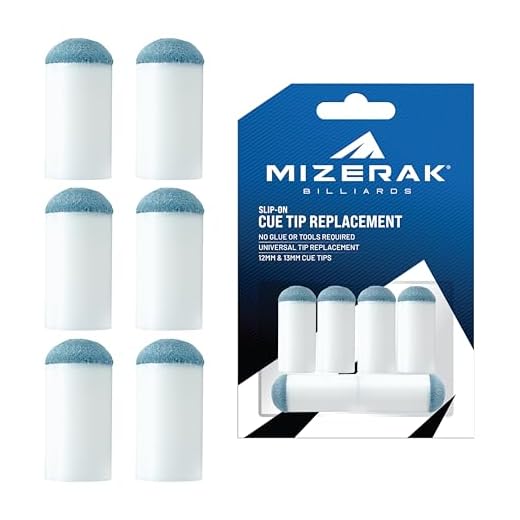 Mizerak Universal Cue Tip Replacements Compatible with 12mm and 13mm Cue Tips, No Glue or Tools Required
