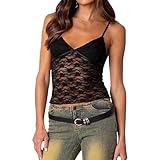 Design Tendance et Polyvalence Élégante Caraco en dentelle col en V style Y2K, coupe crop top sexy qui allie féminité et audace, adaptable comme tenue de soirée ou pièce de layering pour des looks variés.