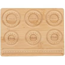 Luqeeg Bead Board for Jewelry Making, 15-20cm Scale Bamboos Beading Board Solid Wood Jewelry Making Supplies Bead Tray for DIY Hand Crafting Personalized Gifts Fun Accessories