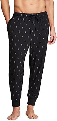 Polo Ralph Lauren Underwear Men's Jersey Knit Joggers Pants, Polo Black, L