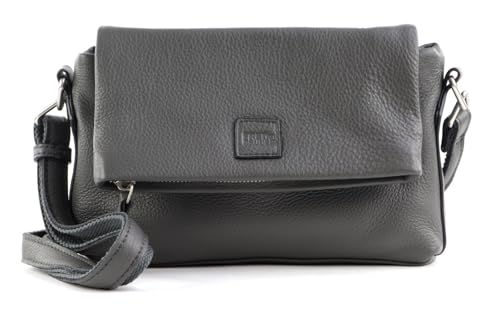 Sac triangle anthracite en cuir souple et durable pour une élégance quotidienne