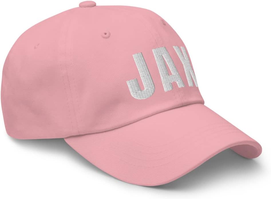 Airport Code Jax Hat Jacksonville Florida FL Dad Cap Embroidered Dad Hat Baseball Cap with Adjustable Buckle Strap