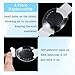 Dimeho Eye Shield After Cataract Surgery 4 Pcs Plastic Medical Eye Patch Clear Eye Shield with Ventilation Holes Breathable Eye Shields After Lasik Eye Protection for Adult