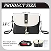 witeup Damen Handtasche Hirsch Kleine Schwarze Handtasche Crossbody Verstellbarer Riemen Einzigartige Hirschform Magnetknopf mit Quaste Design, Schwarz , 50 #1