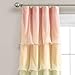 Lush Decor Rainbow Ombre Nerina Window Curtain Panel Pair, 36