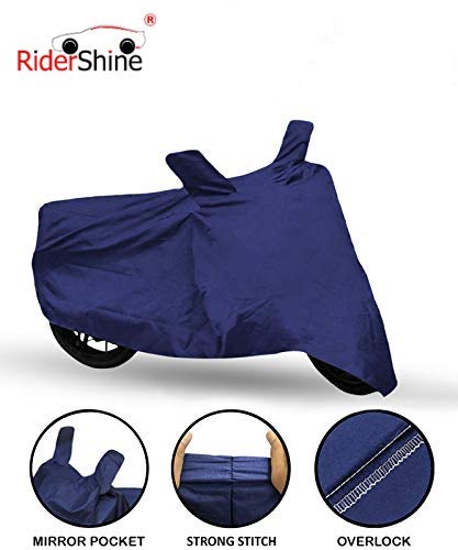 Image of All Weather Protection Scooty Bike Cover for Classic 350 Large - Anti UV - Dustproof - Polyester Top of The Line Scooty Cover Blue