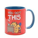 Widdop Mug humoristique Fandomania Garfield – Motif chat emblématique de la bande dessinée – Tasse à thé et café en céramique – Cadeau de qualité supérieure pour les fans, les anniversaires ou toute
