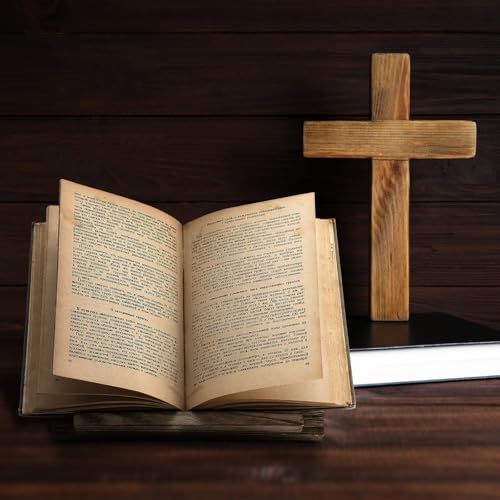 Geelin Wooden Bible Stand 10 x 8 Inch Carved Bible Holder Missal Stand Adjustable Book Display for Reading Folding Religious Prayer Wooden Holy Book Holder by Geelin - Image 5
