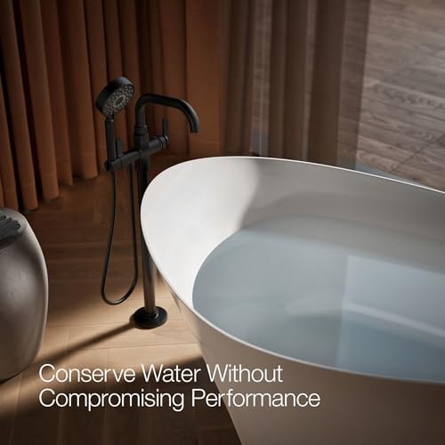 Castia by Studio McGee Floor-Mount Bath Filler Trim with Handshower by Kohler - Image 8