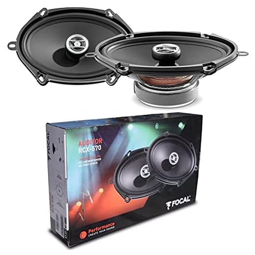 2 högtalare kompatibla med FOCAL AUDITOR RCX-570 RCX570 koaxial 2-vägs oval 5 x 7" 13,00 x 18,00 cm 130 x 180 mm 60 watt rms 120 watt max 4 ohm, per par