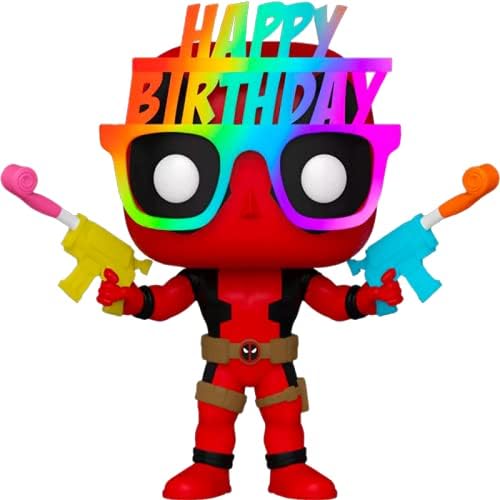 Funko Pop Marvel Birthday Glasses Deadpool