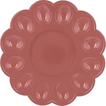 Deviled Tray for Eggs - Plastic Egg Serving Platter - Holiday Boiled Eggs Server - 9.44"