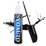 SYOAUTO Gloss Black Car Touch Up Paint Auto Touch Up Paint 0.4 oz Gloss Black Automotive Scratch Repair Pen Brush and Tip 2 in 1