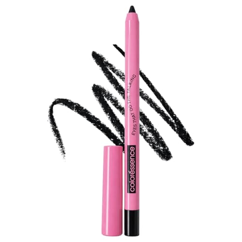 Image of Coloressence Eyetastic Kohl Kajal Pencil, Bold Black, 1.2gm | Long Lasting | Smudgeproof | Infused with Vitamin-E, Shea Butter | One Swipe Application