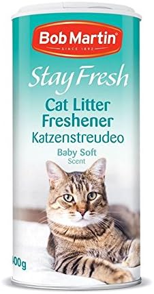 Bob Martin Stay Fresh Cat Litter Freshener Baby Soft Scent, 400g (Pack of 6)