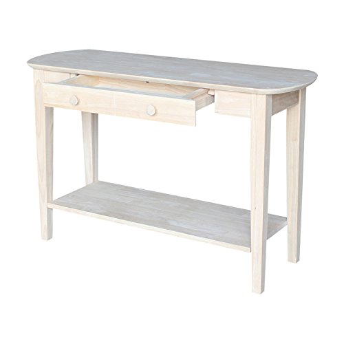 International Concepts Phillips Oval Sofa Table, Unfinished #TOP1