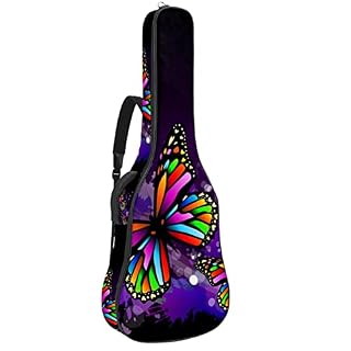 Housse Pour Guitare Acoustique Papillon De Couleur Sac Pour Guitare Électrique 10Mm Rembourré Housse Pour Guitare… - Les Beatles, Paul McCartney, John Lennon, RIngo Starr, George Harrison