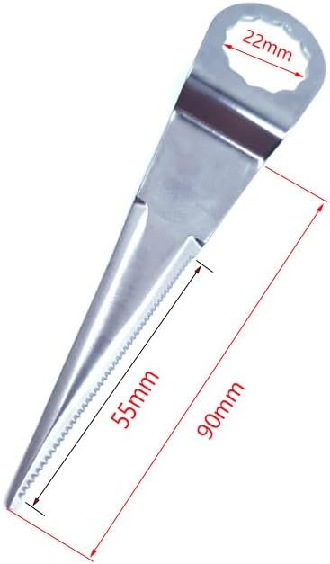 90mm (3.55-Inch) Bent Blades, Serrated Windshield Cutting Blades Air Windshield Remover Blades for Pneumatic Windshield Knife (2 Packs)