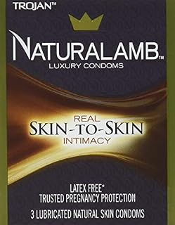Trojan NaturaLamb Latex Free Luxury Condoms, 3ct