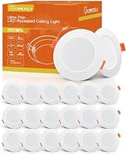 Tomosu 30 Pack Downlights for Ceiling Natural White 4000K, 5W LED Downlights Ceiling 450LM, Cut Ø75-90mm, Ultra Slim Recessed Ceiling Lights for Bathroom Spot Lights, Non Dimmable