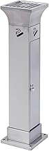 Outdoor Trash Can Large Stainless Steel Outdoor Ash Column Smoking Area Public Vertical Ashtray Trash Can Smoke Extinguishing Trash Can Classification Courtyard Trash Can