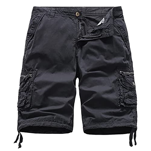 Grande taille short cargo homme | Pantalon travail léger pour l'été