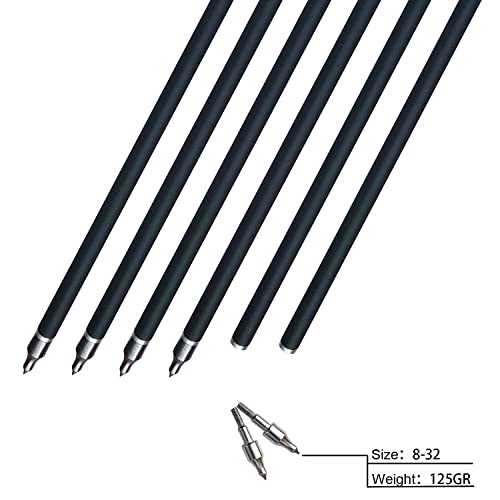 Tit-Coyo 20 22 Inch Crossbow Bolts And Crossbow Broadheads Set Carbon Crossbow Arrows For Hunting And Outdoor Practice, 12Pcs Orange Arrows 12Pcs Broadheads(24 Pack) #TOP7