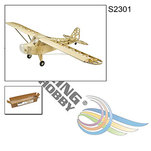 Radio Control Balsa wood Electric Airplane 1.2M Piper Cub J3 by DW Hobby need to Build for Adults (S2301) - Image 2