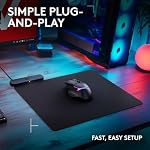 Logitech G POWERPLAY 2 Pad de charge sans fil pour compatible Logitech G Les souris de jeu, 34.5 X 28.4 cm (13.5 x 11.2 pouces), 3.5 mm Hauteur, pour PC/Mac - noir