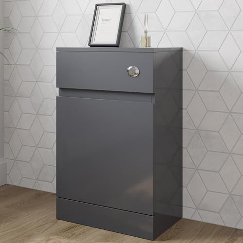 Artis Grey Gloss Back to Wall Toilet Unit - 500 x 320mm