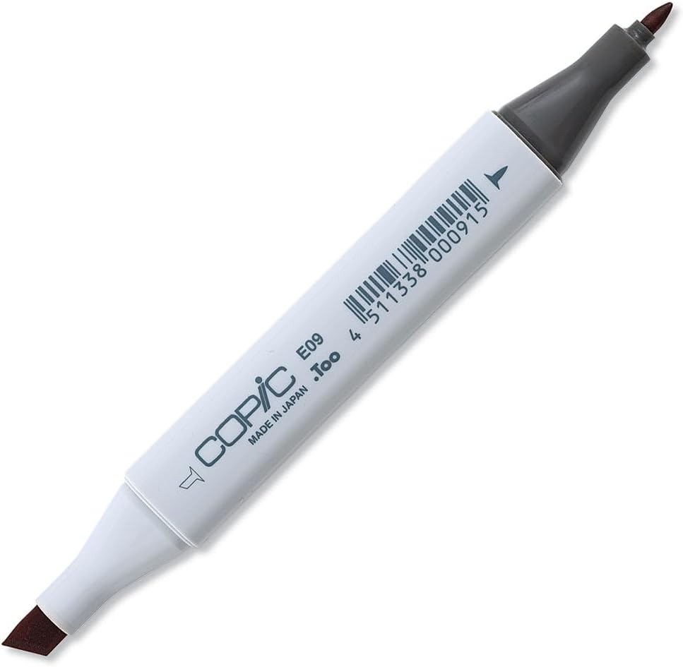 Classic, Dual-Tip Alcohol Marker, E09-Copic, Brunt Sienna