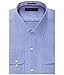 Tommy Hilfiger Men's Non Iron Regular Fit Point Collar Dress Shirt, Blue, 15.5" Neck 34"-35" Sleeve