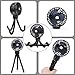 Portable Stroller Fan USB Clip on Fan Rechargeable Small Personal Mini with Removable Flexible Tripod 3 Speed 360° Rotate Can Handheld and Desk for Stroller Car Seat Crib Travel Outdoor (Black)