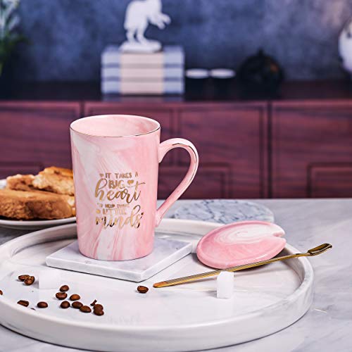 It Takes A Big Heart To Shape Little Minds - Teacher Appreciation Gifts - Best Teacher Gifts For Women - Funny Thank You, End Of The Year, Birthday, Christmas Gifts For Teachers - 14Oz Coffee Mug #TOP5