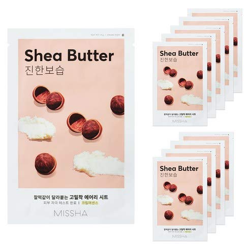 MISSHA Airy Fit Sheet Mask 10pcs of Single Type (Shea Butter)