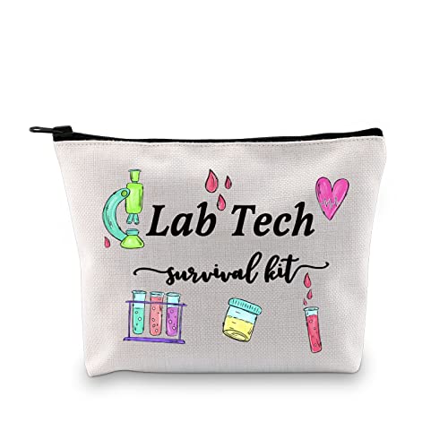 JTOUK Trousse de survie avec fermeture éclair pour laboratoire, cadeau de laboratoire, technicien, trousse de maquillage, Survival Lab Tech Bag Eu Cover