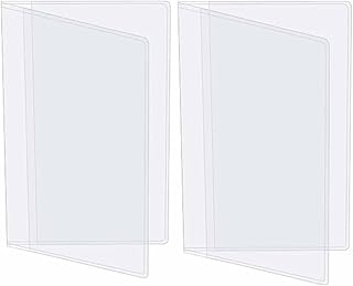 Daily Needs Transparent Plastic Passport Cover Protector (Clear) Pack of 2 Pieces