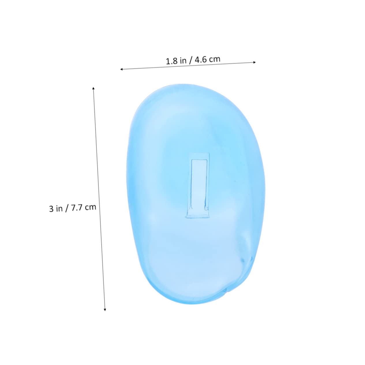 4pairs Silicone Ear Protectors Hair Dye Salon Ear Cover for Adults Blue Reusable Hair Dye Accessories Loop Plugs