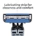 Amazon Basics 3-Blade Disposable Razors for Men, 6 Count, 2 Packs of 3 (Previously Solimo)