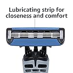 Amazon Basics 3-Blade Disposable Razors for Men, Close and Comfortable Shave, Reduces Irritation, 6 Count, 2 Packs of 3 (Previously Solimo) - Image 4