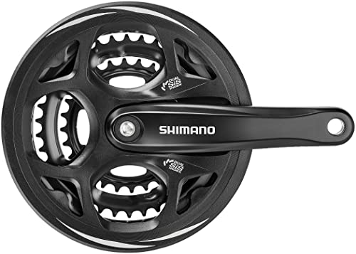 Shimano Guarnitura 8-Velocità Nera FC-M311 48/38/28D 175mm+Parac, Schwarz