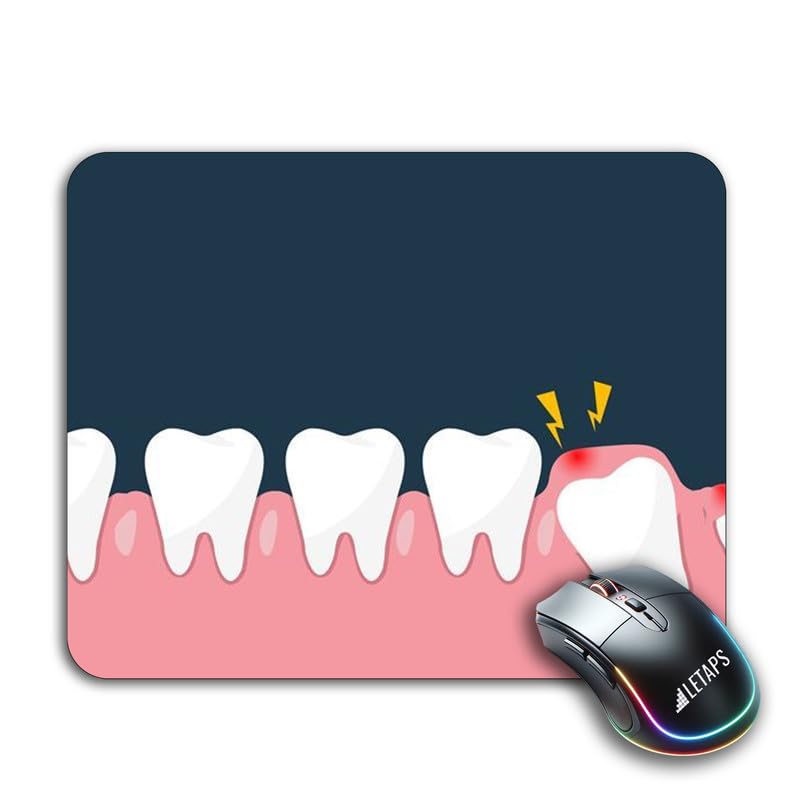 Dental/Dentist Coustmized Printed Rectangle Mouse Pad with Your Name/Text/Brand/Company|Anti-Skid Gaming Mat|Soft Non-Slip Rubber Base for Laser and Optical Mice D48-image-34