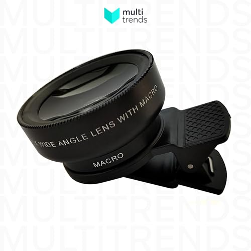 Lente para Celular Super Ângulo Amplo 0.45x Macro 12.5x Original, Lente 2 em 1