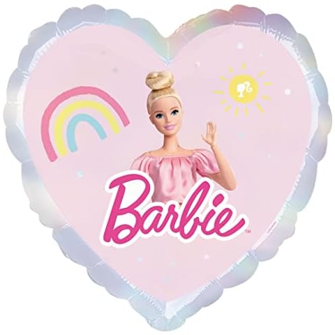 Amscan Barbie Vibes Heart Foil Balloon Cover