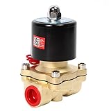 SNS 1/2'NPT AC110V Brass Electric Solenoid Valve Normally Closed Water,Air,Diesel 2W160-N15/AC110V