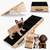 TEHORNEO Rampa per Cani, Scalette per Cane 4 Altezze da 25 cm a 41 cm, Scala per Cani Lett...