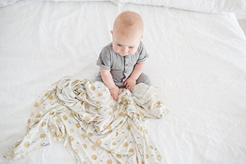 Copper Pearl Large Premium Knit Baby Swaddle Receiving Blanket Chip #TOP5