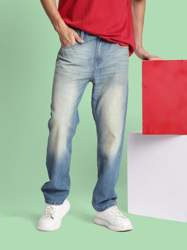 Image of BENE KLEED Men Tinted Light Fade Pure Cotton Jeans