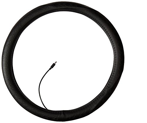 Glacier Heat Heated Steering Wheel Cover with Rechargeable Battery No Cord while driving