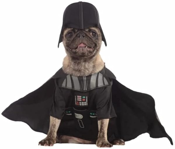 Rubie's Darth Vader Hundkostym, svart, liten storlek